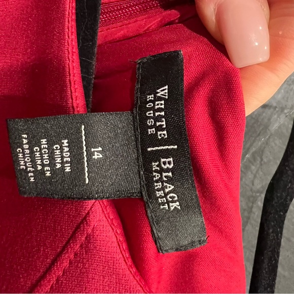 White House Black Market Red Dress - Picture 4 of 7